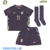 Camisa de time de futebol Inglaterra Phil Foden #11 Replicas 2º Equipamento Infantil Europeu 2024 Manga Curta (+ Calças curtas)